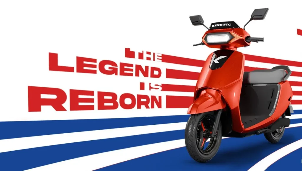 Kinetic DX e-scooter Red