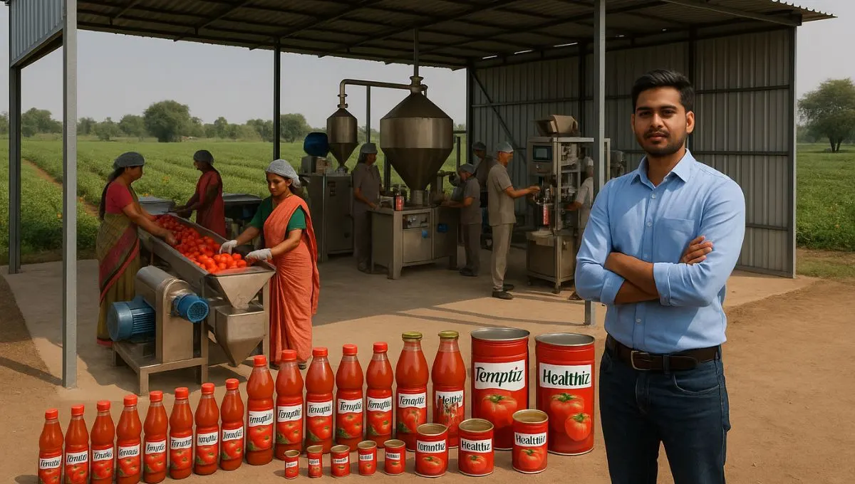 टोमॅटो प्रक्रियेतून यशाची चव: दत्तात्रेय येवलेंचा प्रेरणादायी उद्योजकीय प्रवास