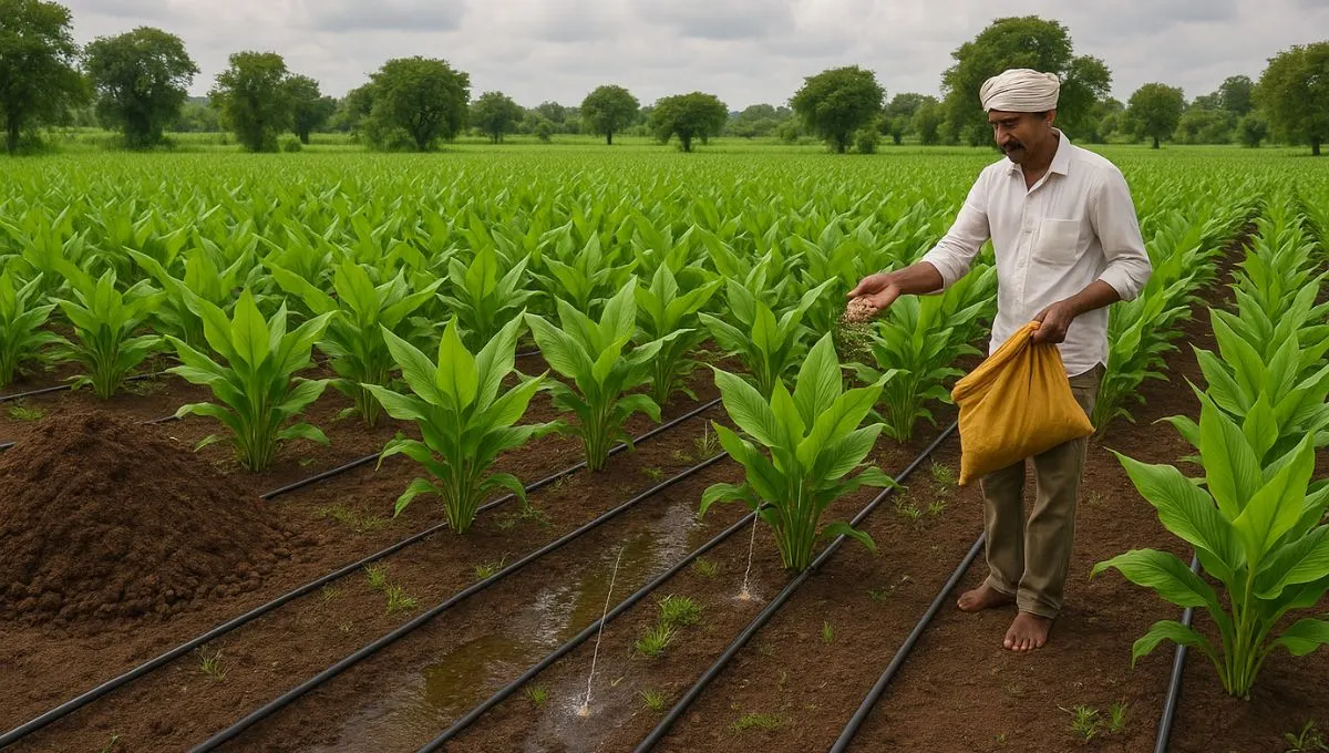 Turmeric Farming:माती परीक्षण आणि खत व्यवस्थापनातून 20% उत्पादन वाढ!