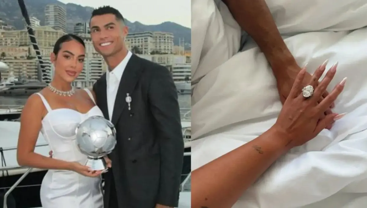 रोनाल्डोने जॉर्जिनाला अंगठी घातली! साखरपुड्याचा फोटो पाहिलात का?